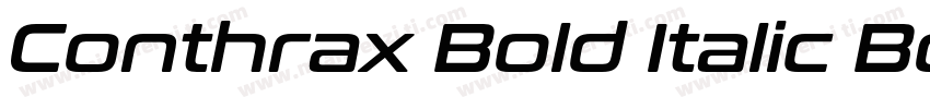 Conthrax Bold Italic Bold Italic字体转换